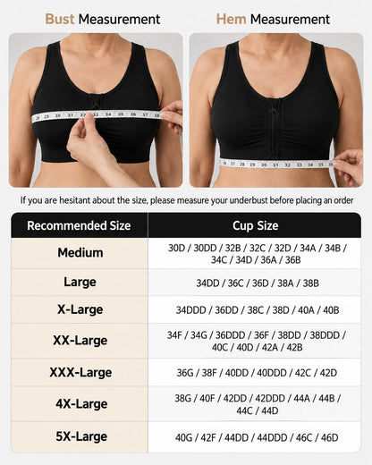 Velcy™ Front-Zip Mastectomy Comfort Bra